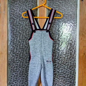 1980s vintage toddler&#39;s &#39;Mini Star&#39; jersey dungarees