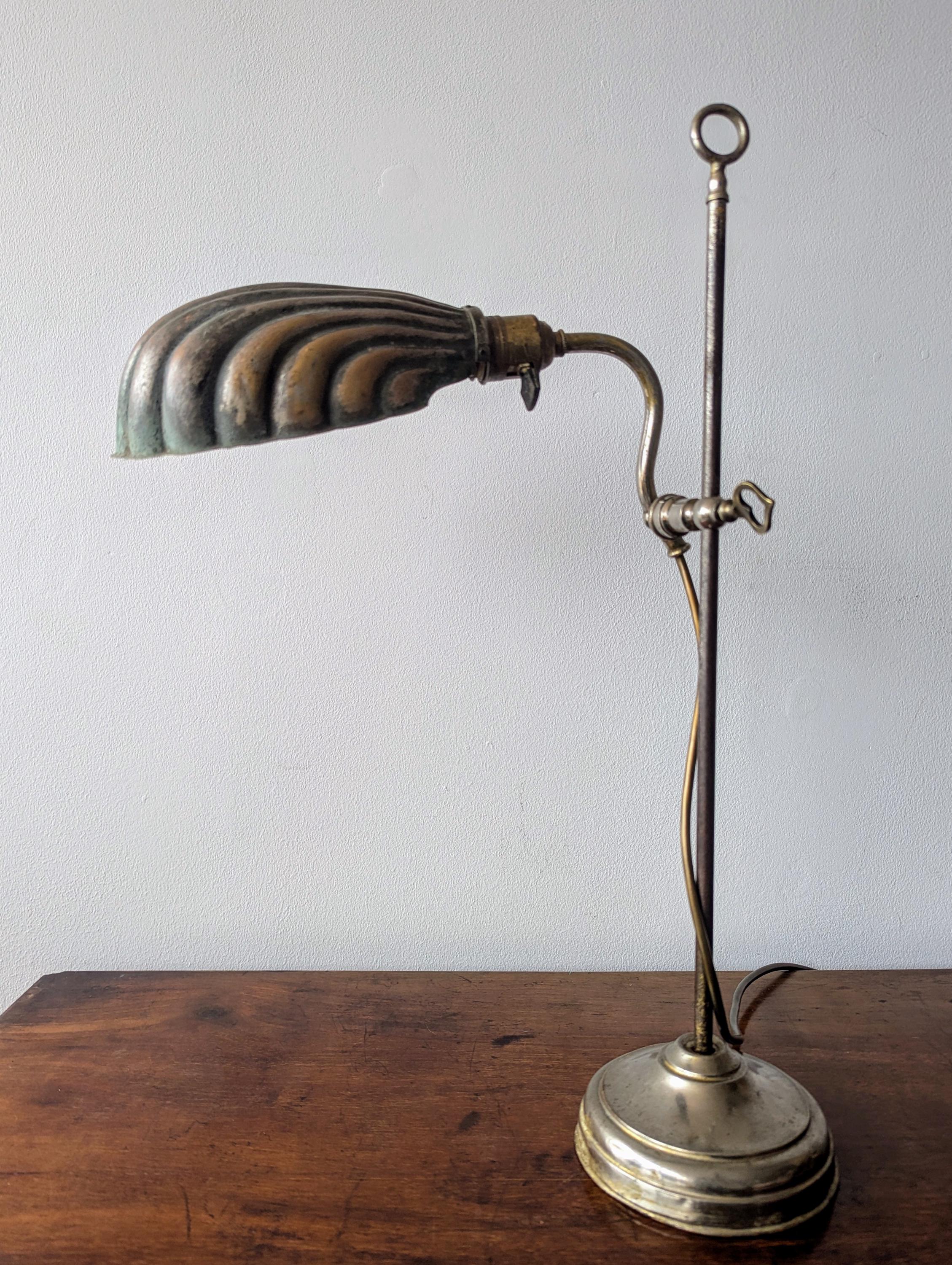 VINTAGE ANTIQUE FARIES DESK LAMP STAND LIGHT ヴィンテージ