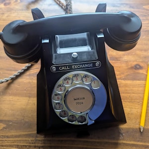 1950s black Bakelite Call Exchange telephone