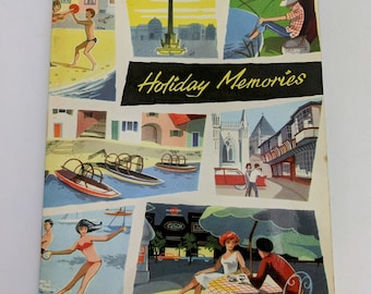 1960s 'Holiday Memories' book, 3 week diary journal to fill in with notes and photos