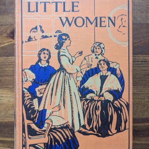 1920s edition of Little Women by Luisa May Alcott with illustrated plates
