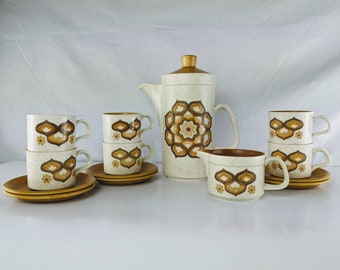 Royal Worcester Palissy Orchid Sugar Bowl with Lid and Creamer Floral England 70's Royal Worcester Palissy Orchid Sugar Bowl with Lid and Creamer Floral England 70's
