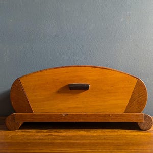 Portasigarette Art Déco in legno di noce