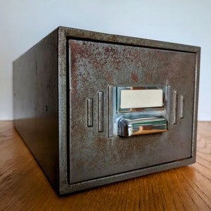 Cassetto porta-schede Art Déco anni '30