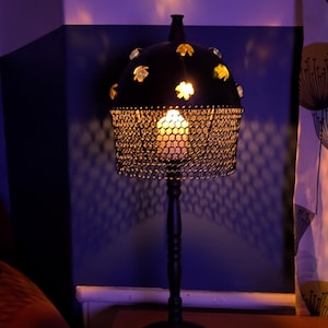Old iron candle lantern