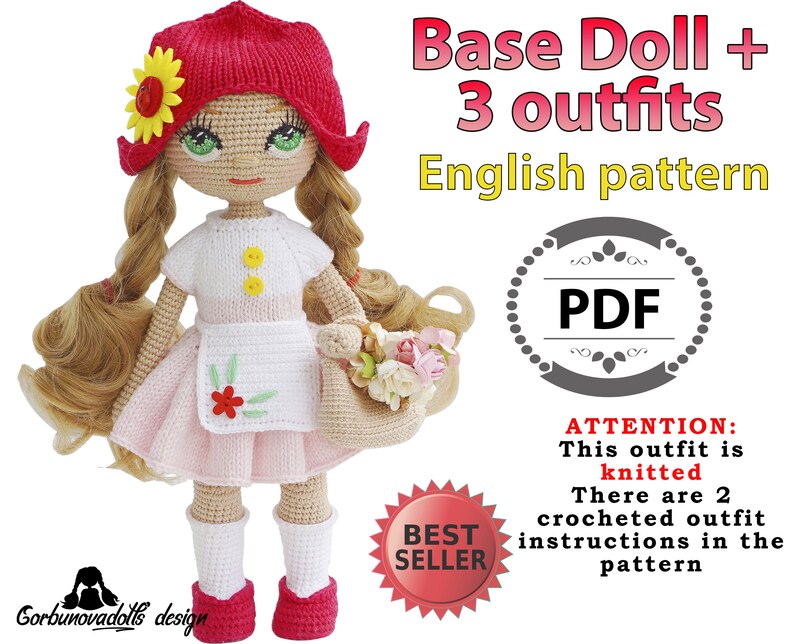 etsy crochet doll pattern