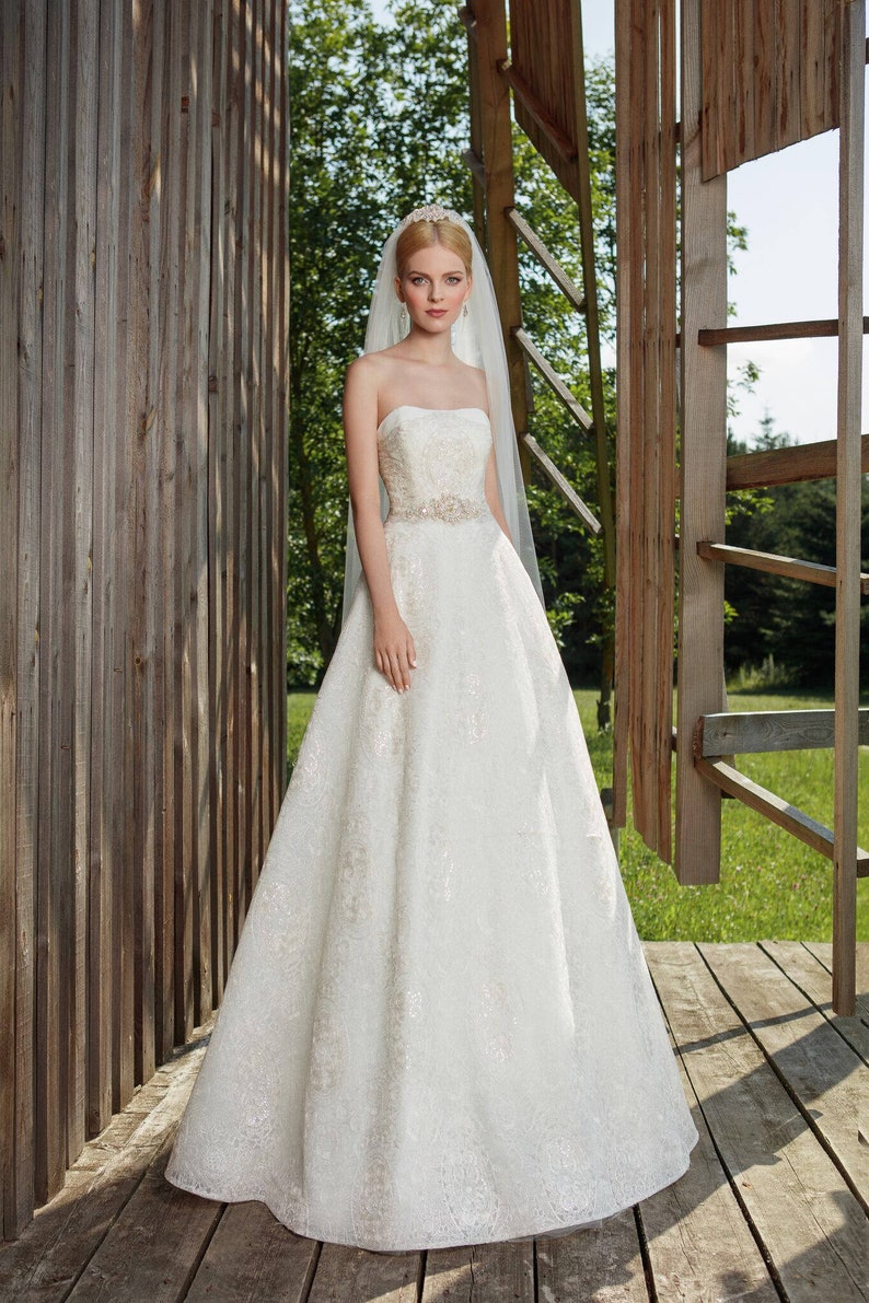 Gold Embroidered Wedding Dress