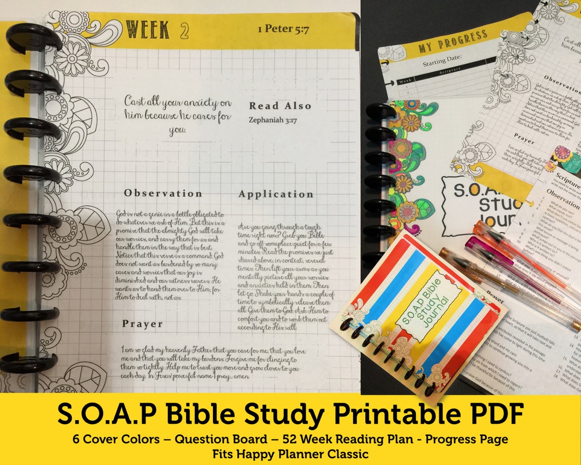 S.O.A.P Bible Study Guide Printables PDF/S.O.A.P Bible Study - Etsy Canada