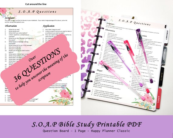 S O A P Bible Study Guide Printables Pdf S O A P Bible Study Etsy S O A P Bible Study Guide Printables Pdf S O A P Bible Study Etsy