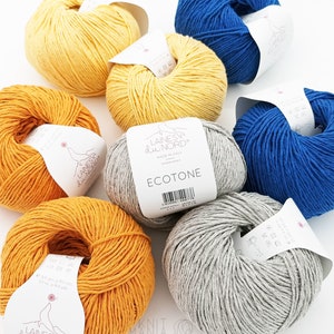 Collection de fils italiens : Laines du Nord Ecotone - Fils de coton durables et recyclés pour artisans soucieux de l'environnement