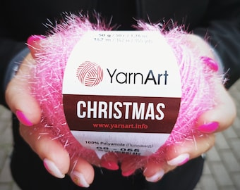 YarnArt クリスマス キラキラ ふわふわ スクラブヤーン