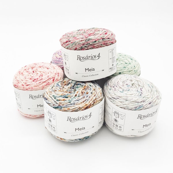 Rosarios4 Hypoallergenic Portuguese Yarn: Soft Merino Sock Yarn - A Gentle Touch for Sensitive Skin