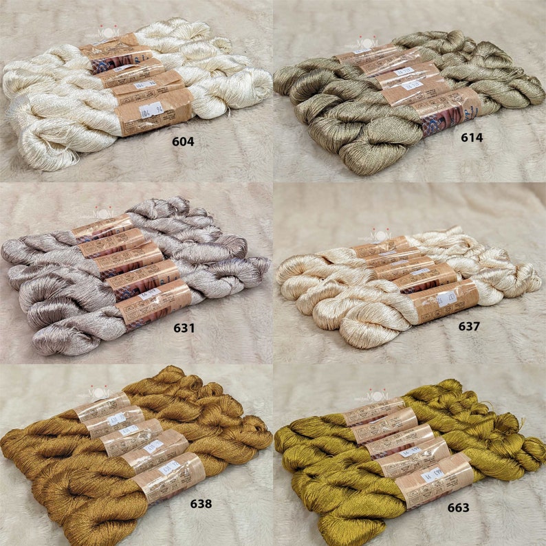 Ajur Viscose Glossy Crochet Hank Yarn Thread Etsy