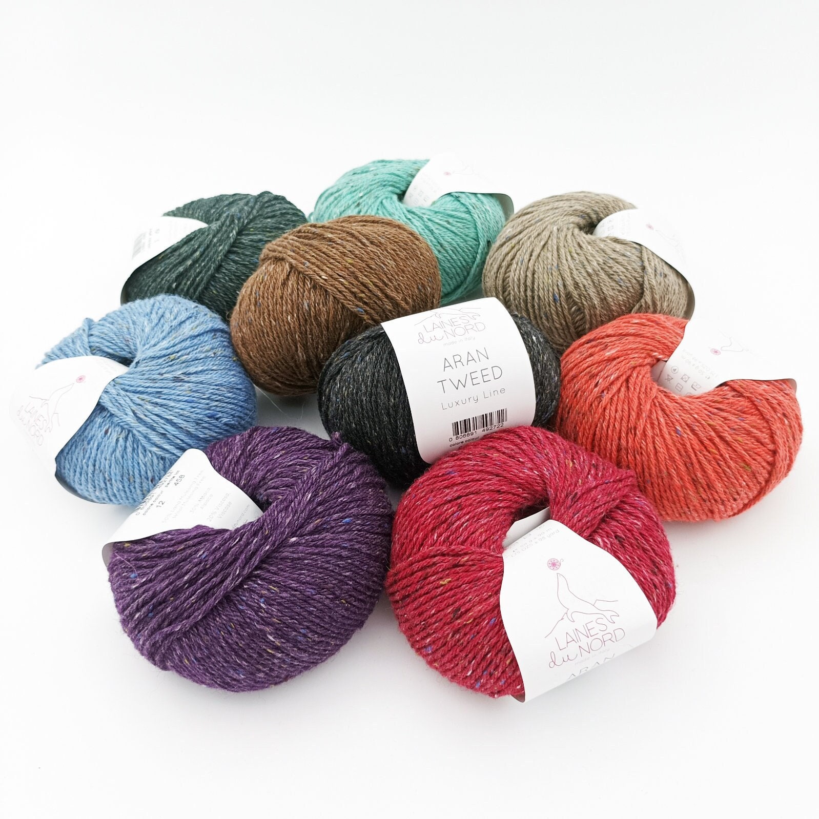 Aran Tweed Yarn Etsy Sweden