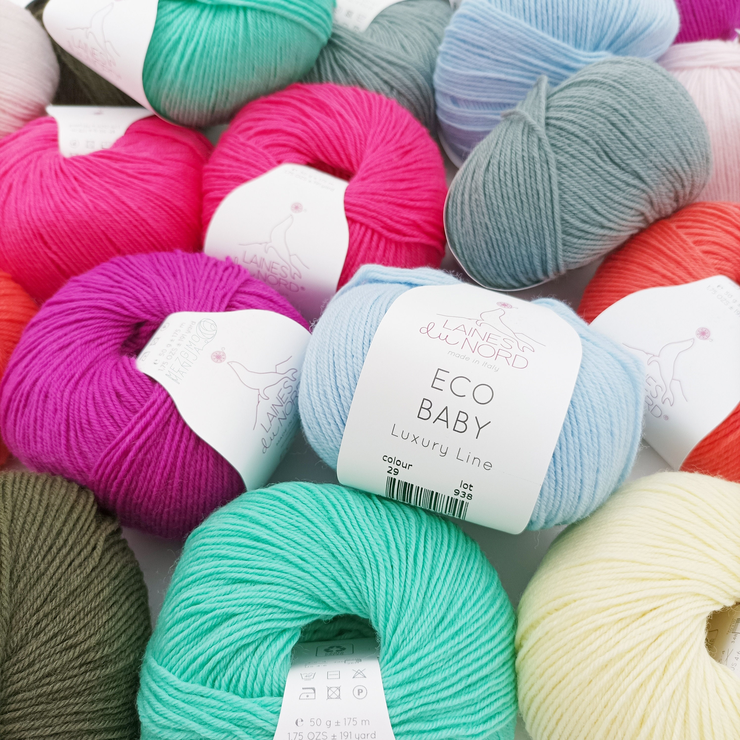 Yarnart BABY Soft Acrylic Yarn, 40 Colors, Crocheting Yarn