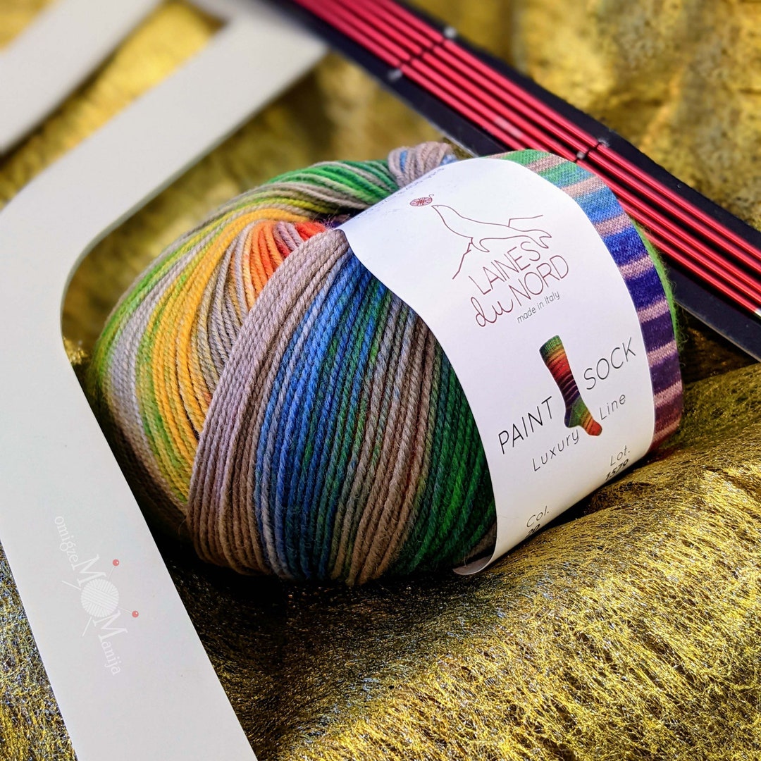 Laines Du Nord Paint Sock Yarn Etsy
