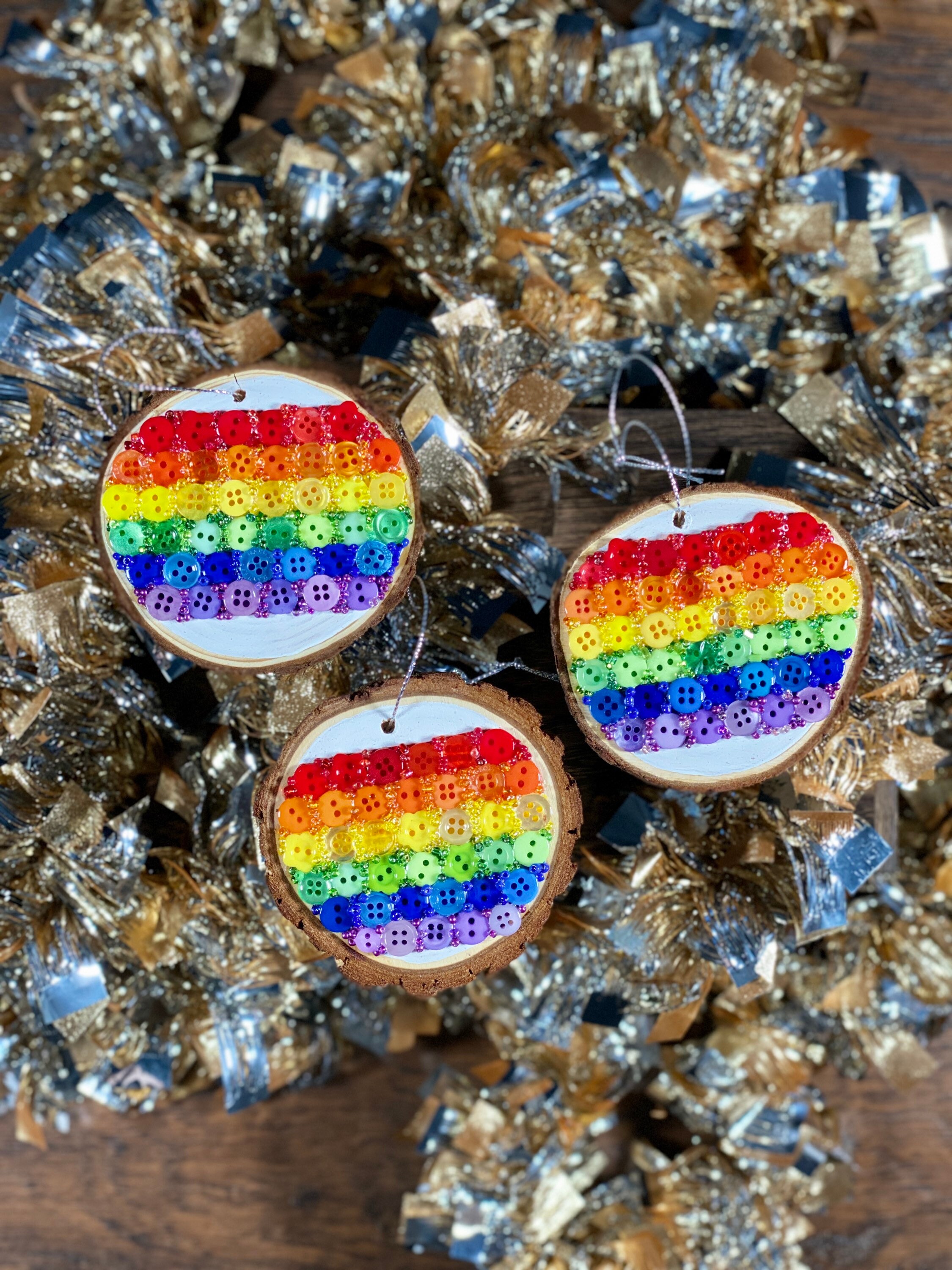 Set of 3 LGBT pride Christmas ornaments Etsy