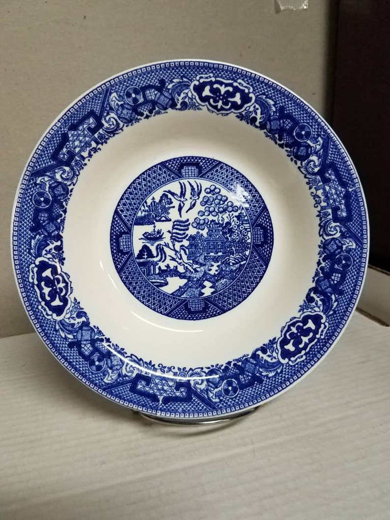 Vintage Blue Willow fruit bowl set of two