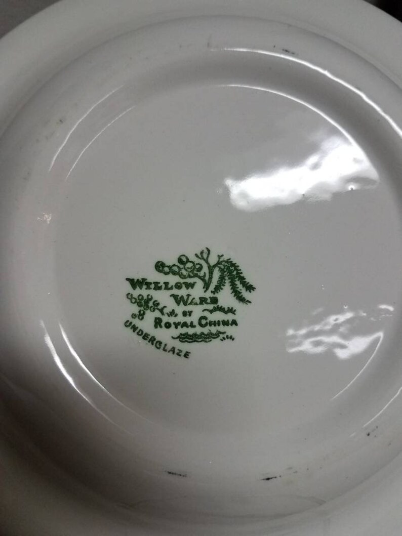 Vintage Blue Willow fruit bowl set of two