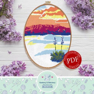 White Sands National Monument | Digital Download | Cross Stitch Pattern  |