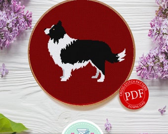 Border Collie | Digital Download | Dog Breed Cross Stitch Pattern |