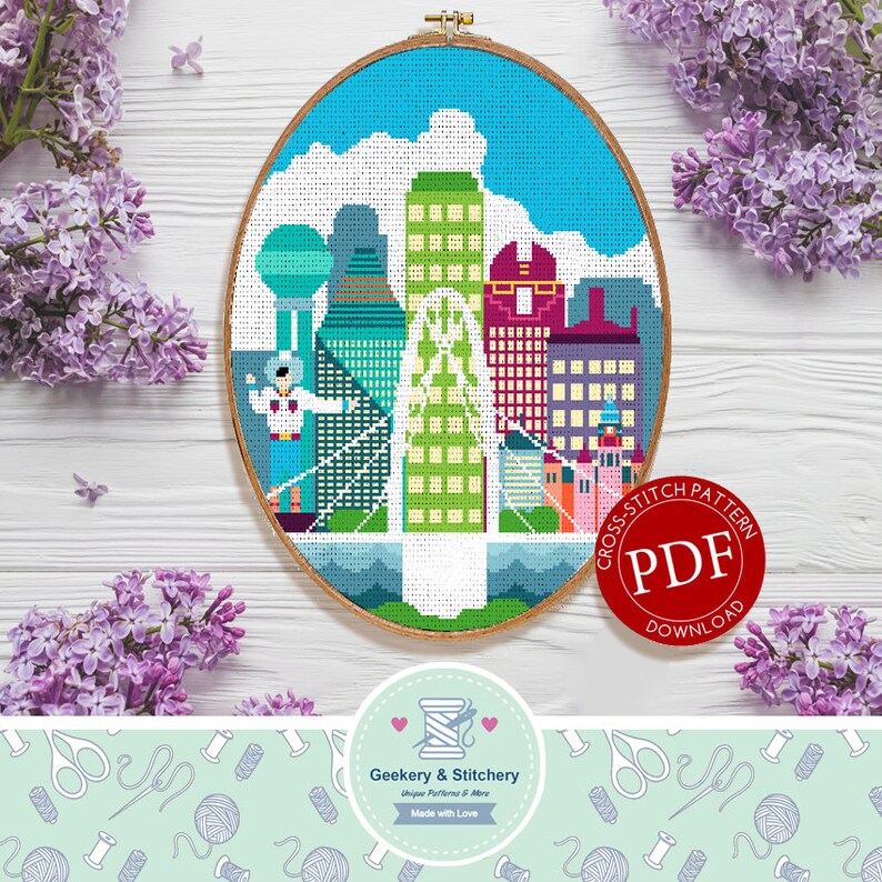 Dallas Digital Download Cross Stitch Pattern Etsy
