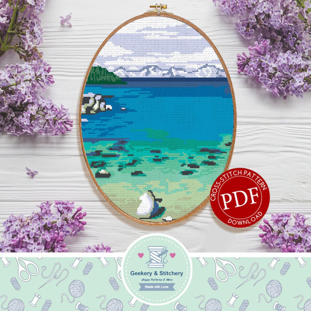 Lake Tahoe Digital Download Cross Stitch Pattern Etsy
