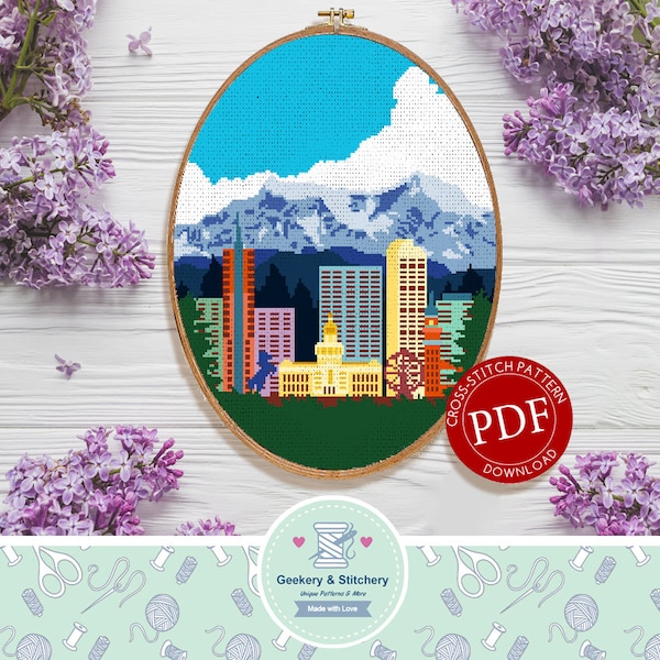 Denver Cross Stitch Etsy