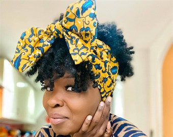 Head Wrap for women, Wire headband, Rockabilly Gift for her, wide twist headbands, Turban Women, ankara wide headband, Head Scarf