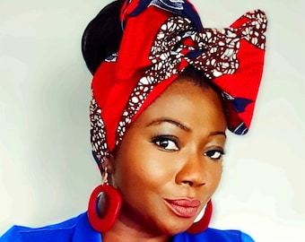 Handmade Ankara Wired Headband: African Print Boho Head Wrap