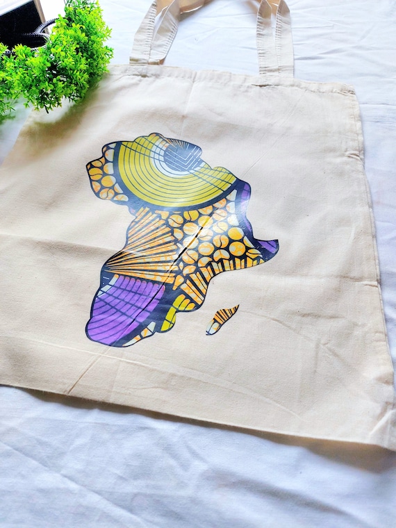 Ankara Tote Bag: African Wax Print Reusable Grocery Bag
