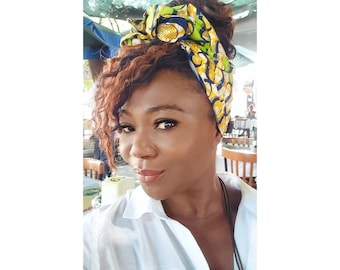 Wired Head Wrap: African Print Boho Headband
