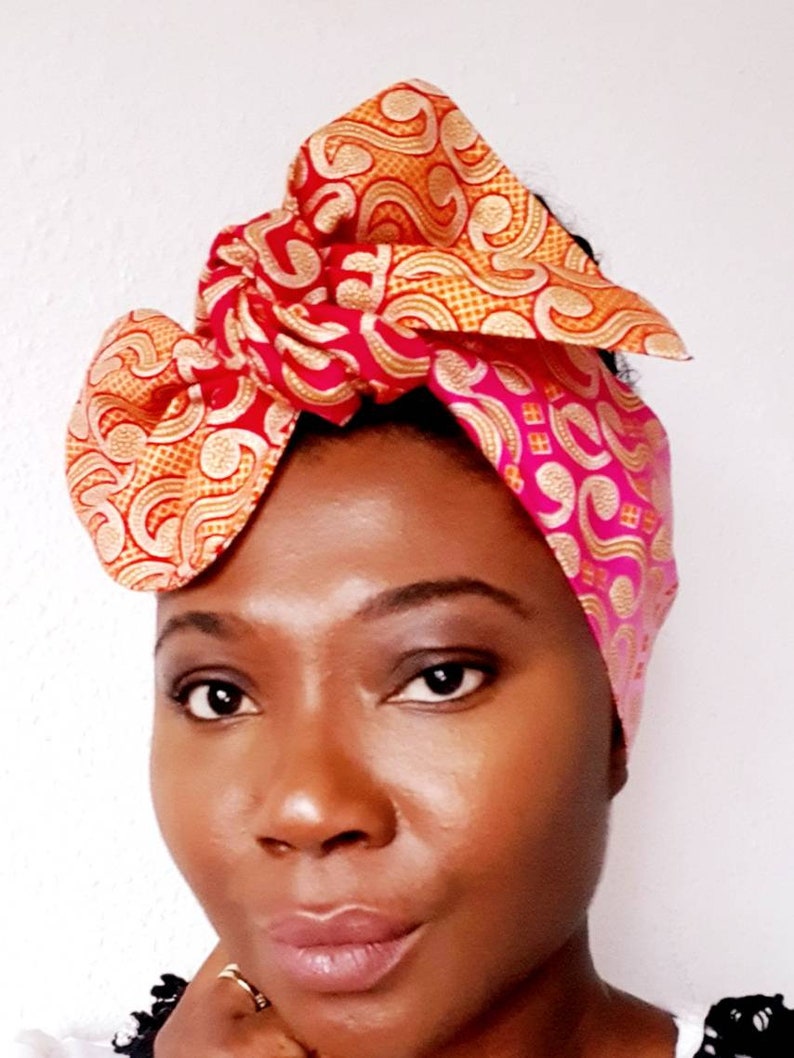 Wired headband, twist headbands, Dreadlocks wrap, Business, dolly Bow, Boho Wire Headwrap, Ankara head Scarf, African headwrap, black owned image 8