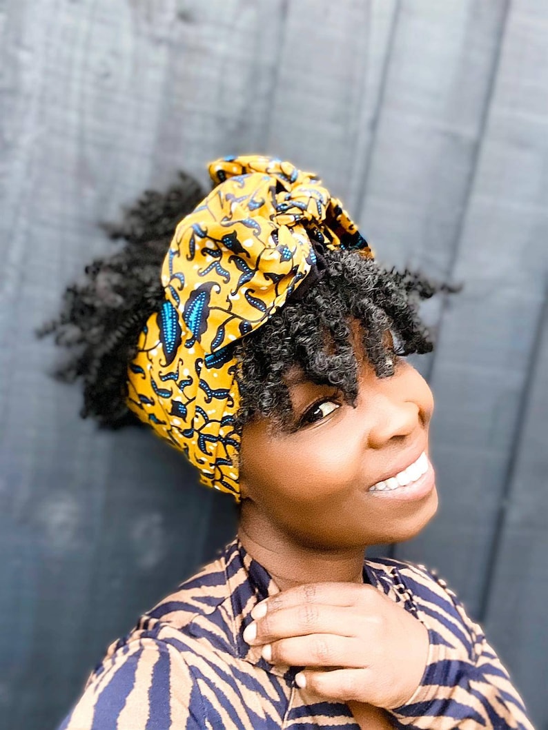 Head Wrap for women, Wire headband, Rockabilly Gift for her, wide twist headbands, Turban Women, ankara wide headband, Head Scarf image 5