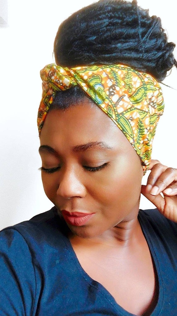 African Wax Print Wire Headband: Ankara Dolly Bow Head Wrap - Etsy