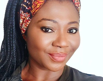 Ankara Wired Headband: African Print Boho Hair Wrap