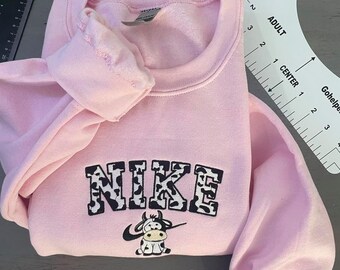 cow print nike sweatshirt