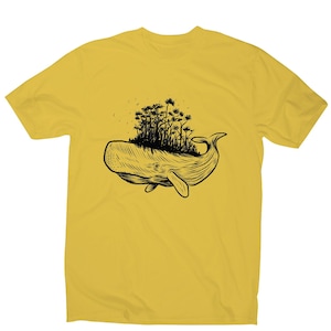 Whale forest - illustration men&#39;s t-shirt