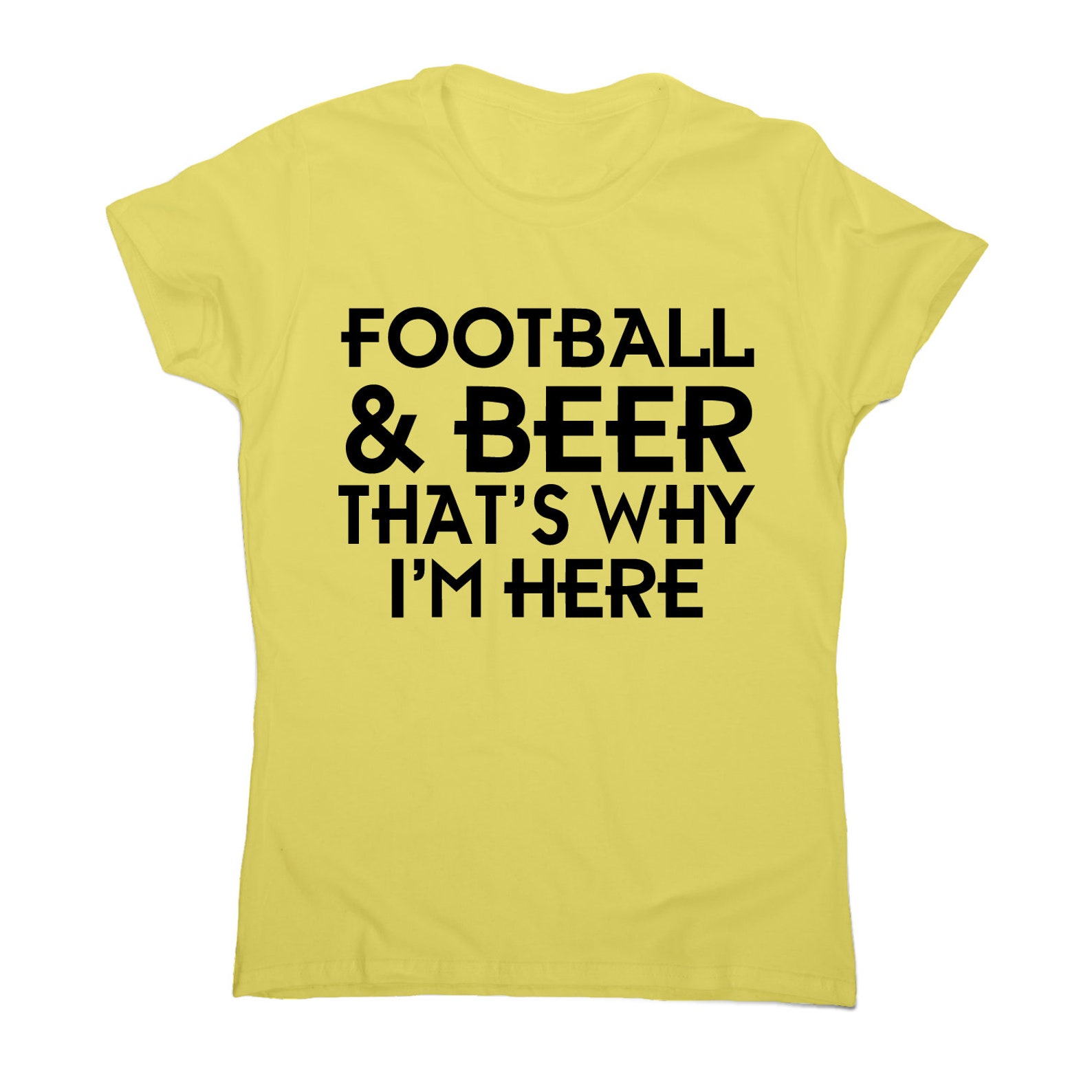 Football & beer awesome funny tshirt women's Etsy