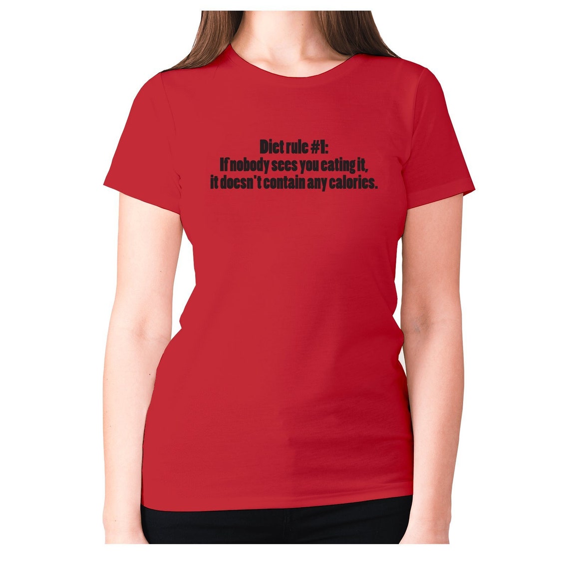Womens funny foodie t-shirt slogan tee ladies eating Diet | Etsy