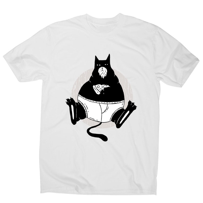 Pizza Cat Men's Funny Premium Tshirt Etsy