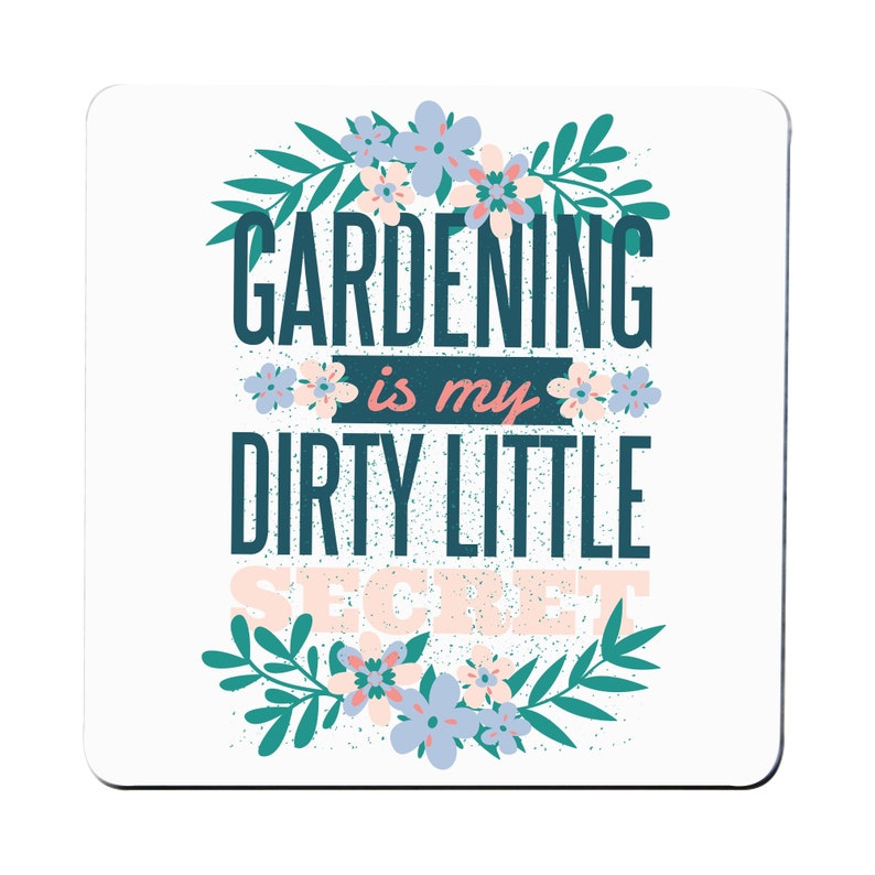 Gardening funny hobby coaster drink mat