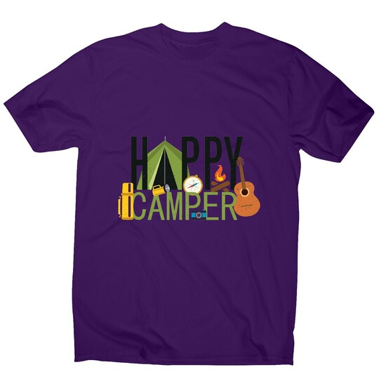 Happy camper - outdoor camping men's T shirt