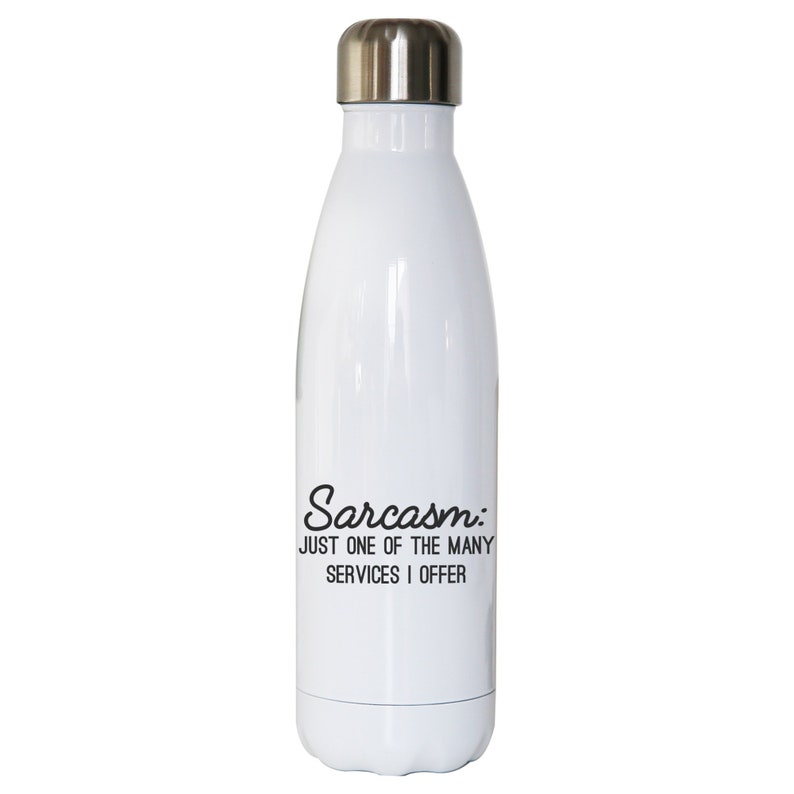 Sarcasm Just One Funny Slogan Water Bottle Stainless Steel Etsy