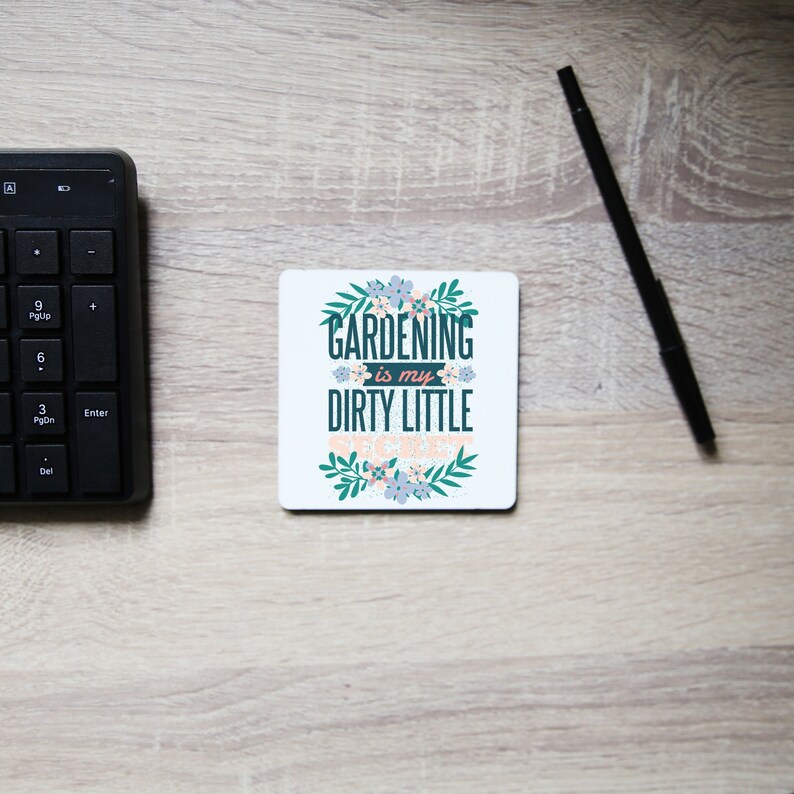 Gardening funny hobby coaster drink mat