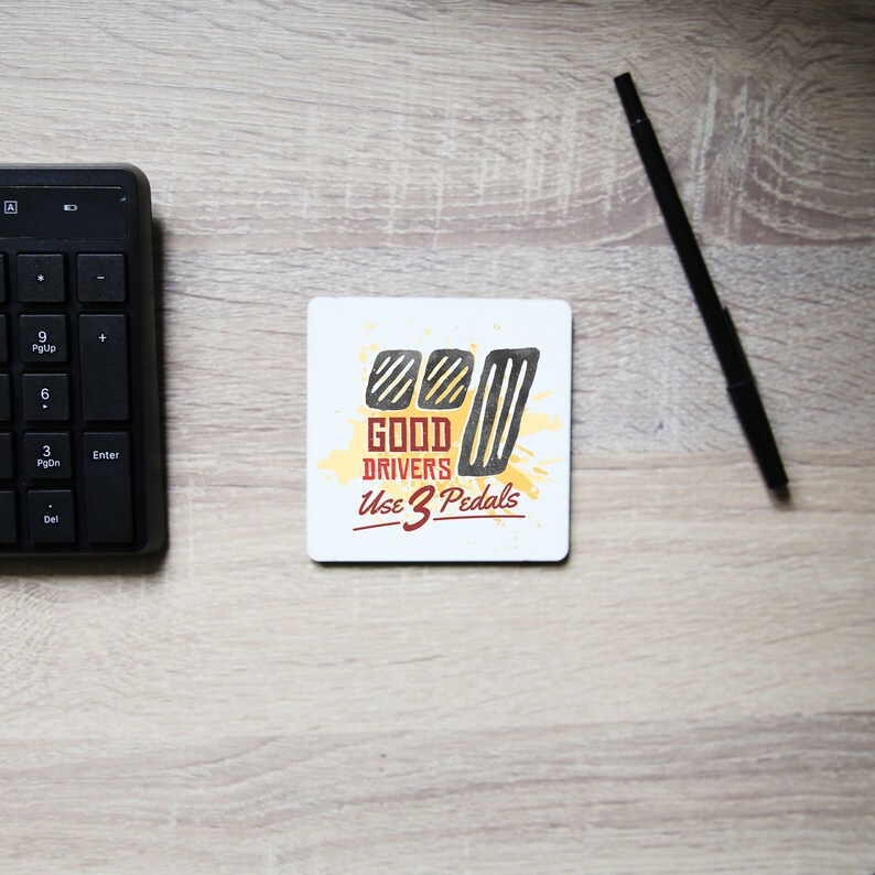 Good drivers funny car coaster drink mat