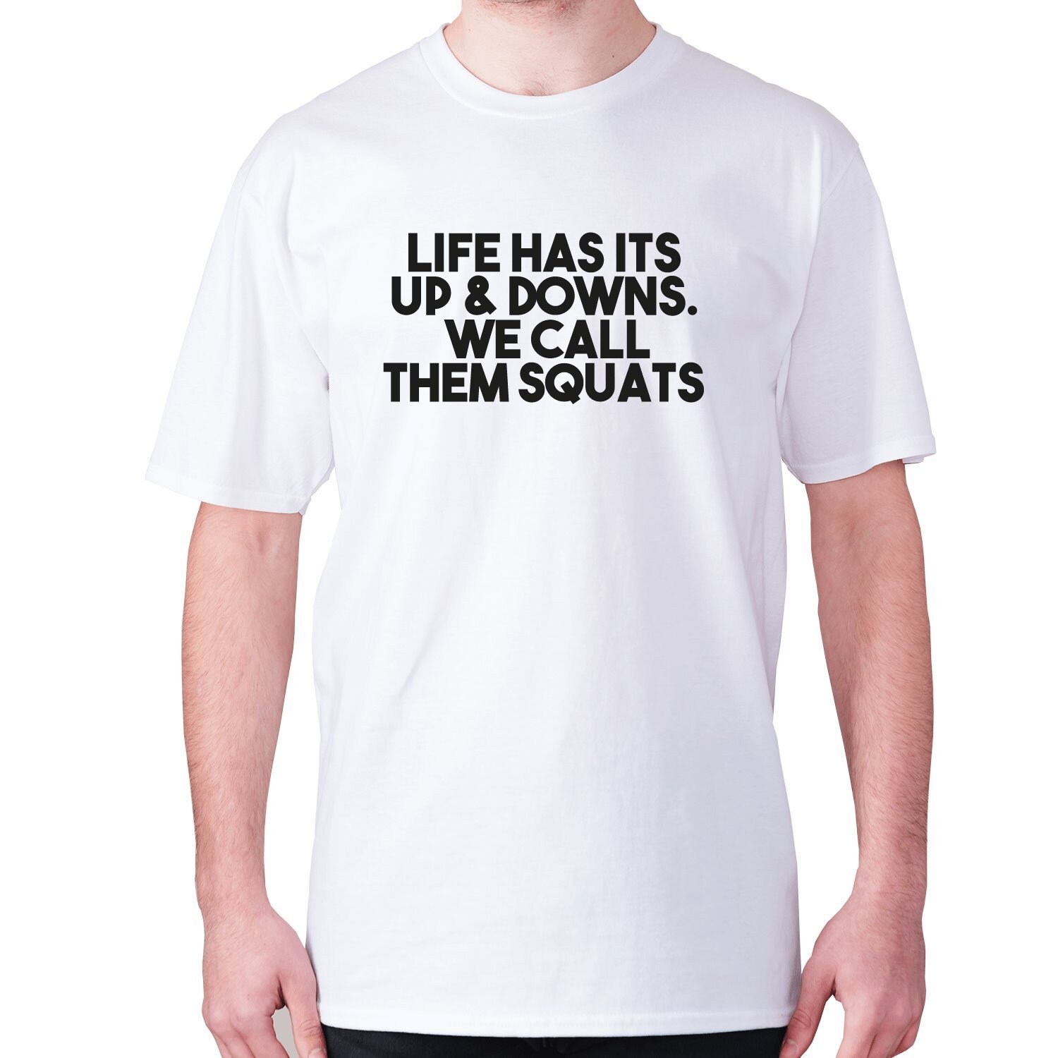 Mens funny gym tshirt slogan tee workout hilarious Life has Etsy