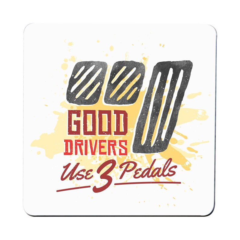 Good drivers funny car coaster drink mat