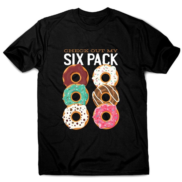 Donut six pack - t-shirt premium drôle pour homme