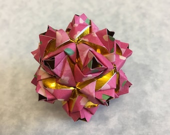 Little Roses Kusudama Origami Ball